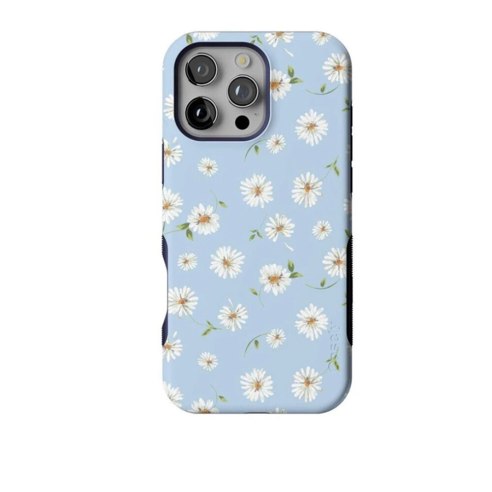 NEW iPhone 16 Pro Casely Case - Daisy Daydream Baby Blue Floral